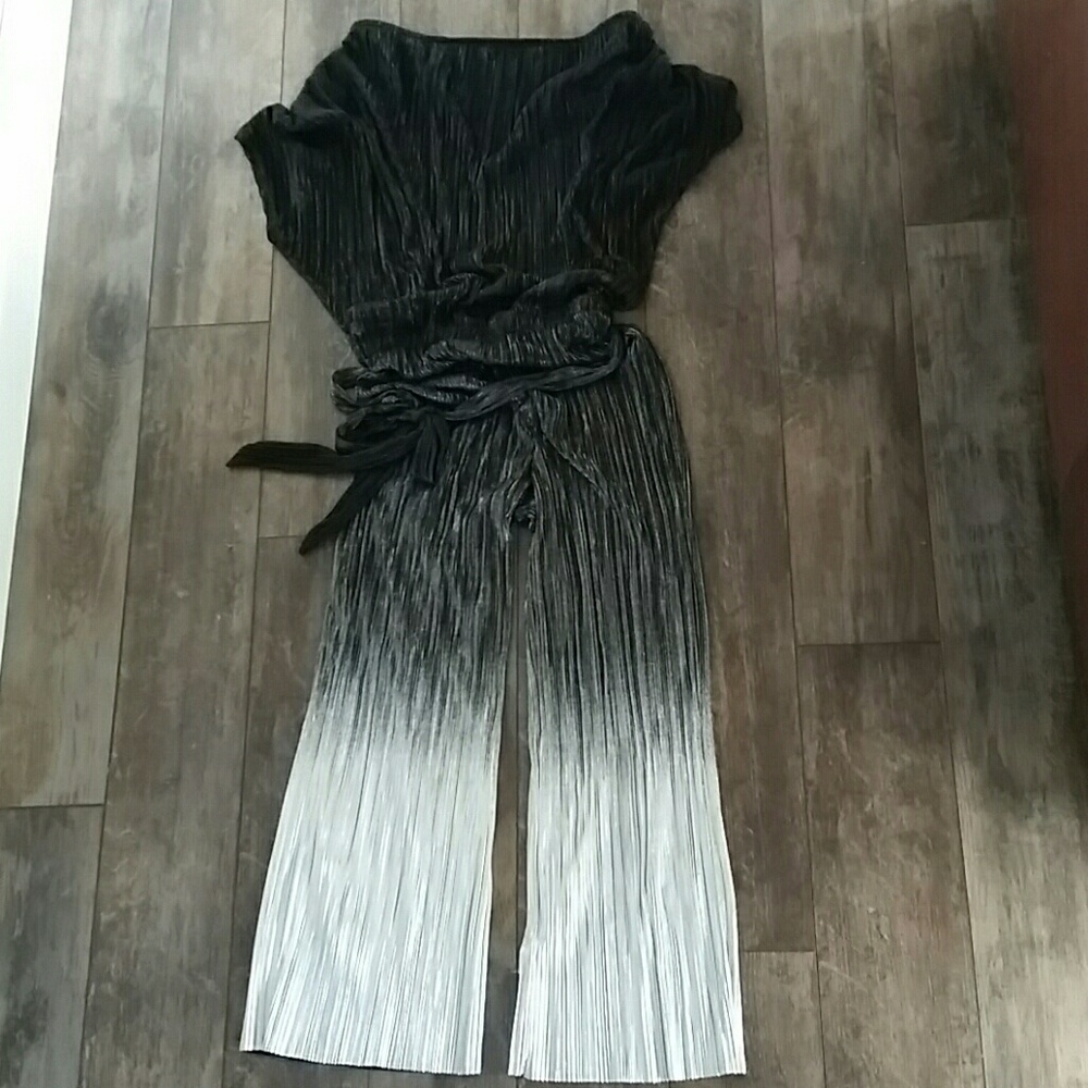 Topshop ombre shimmer jumpsuit sz 6
